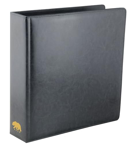 Ursae Minoris Estate Library Ringordner mit 4 D-Ringen für Münzen, Briefmarken, Währungen, Banknoten, Dokumente und andere Sammlerstücke – keine Seiten, klassisches Schwarz, 2 Stück Ursae Minoris Estate Library Ringordner mit 4 D-Ringen für Münzen, Briefmarken, Währungen, Banknoten, Dokumente und andere Sammlerstücke – keine Seiten, klassisches Schwarz, 2 Stück von Ursae Minoris