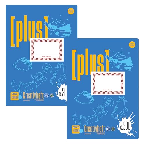 Formati Plus Creativheft C.200 A4 20 Blatt, 10 mm liniert, 2 Stück, aus 100% Recyclingpapier, für die Grundschule Formati Plus Creativheft C.200 A4 20 Blatt, 10 mm liniert, 2 Stück, aus 100% Recyclingpapier, für die Grundschule von Formati