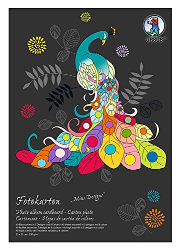 Fotokarton-Block "Mini Designs", ca. 23 x 33 cm, 40 Blatt Fotokarton-Block "Mini Designs", ca. 23 x 33 cm, 40 Blatt von Ursus
