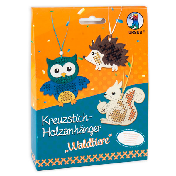 Holzanhänger-Bastelset, Waldtiere, für 3 Stück Holzanhänger-Bastelset, Waldtiere, für 3 Stück von Ursus