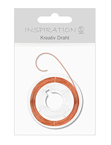 Ursus 56550077 - Kreativ Draht, ca. 0,3 mm x 20 m, aus Kupfer, aus Kunststoffspule, Lackiert in Metallic kupfer, vielseitig einsetztbar, ideal für kreative Bastelarbeiten Ursus 56550077 - Kreativ Draht, ca. 0,3 mm x 20 m, aus Kupfer, aus Kunststoffspule, Lackiert in Metallic kupfer, vielseitig einsetztbar, ideal für kreative Bastelarbeiten von Ursus