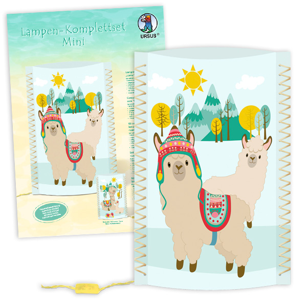 Lampen-Bastelset "Lama", 7-teilig von Ursus