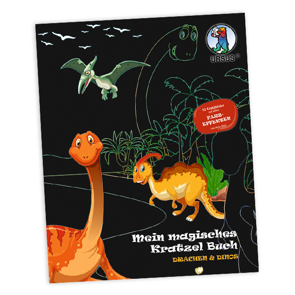 Mein magisches Kratzel Buch "Drachen & Dinos" von Ursus