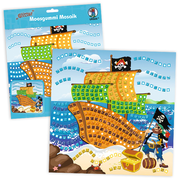 Moosgummi-Mosaik Bastelset "Pirat" von Ursus