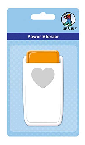 Ursus 19750001 - Power Stanzer mittel, Herz, Motivbreite ca. 2,5 cm, aus Kunststoff mit Metallstanze, für verschiedene Papierstärken und andere Materialien Ursus 19750001 - Power Stanzer mittel, Herz, Motivbreite ca. 2,5 cm, aus Kunststoff mit Metallstanze, für verschiedene Papierstärken und andere Materialien von Ursus