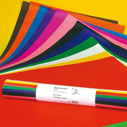 Seidenpapier farbig - Ursus Blumenseide 50x70cm 20g/qm 125 Bogen 12 Farben Seidenpapier farbig - Ursus Blumenseide 50x70cm 20g/qm 125 Bogen 12 Farben von Ursus