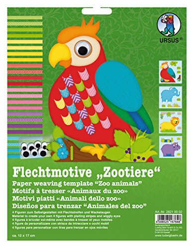 URSUS Flechtmotive-Bastelset"Zootiere" VE = 1 URSUS Flechtmotive-Bastelset"Zootiere" VE = 1 von Ursus