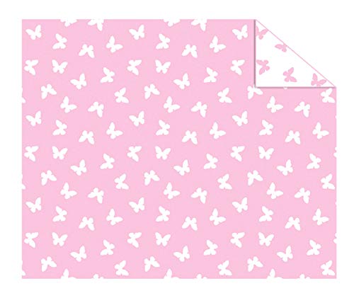 Ursus 11284626 - Fotokarton, Schmetterling rosa, DIN A4, 10 Blatt, 300 g/qm, beidseitig bedruckt, aus Frischzellulose, ideale Grundlage für kreative Bastelarbeiten von Ursus