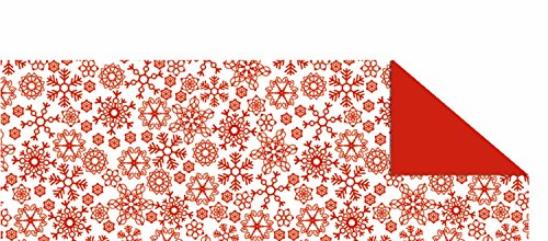 Ursus 12354602 - Fotokarton Jule, Schneestern rot, DIN A4, 10 Blatt, 300 g/qm, beidseitig bedruckt, aus Frischzellulose, ideal für die weihnachtliche Bastelzeit von Ursus