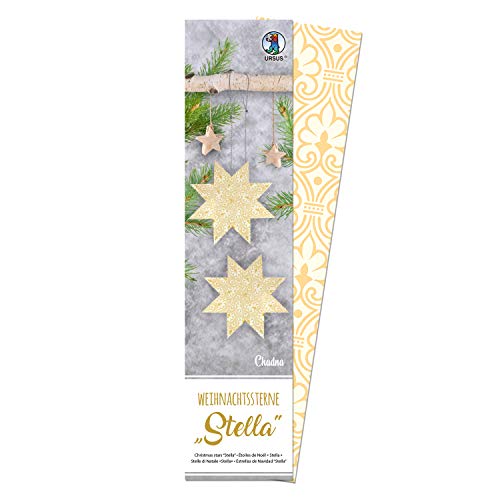 Ursus 16180000 - Weihnachtsstern Stella Chadna, weiß / creme 110 g, ca. 7 x 30 cm, 33 Blatt, durchgefärbt, einseitig bedruckt, inklusive Faltanleitung Ursus 16180000 - Weihnachtsstern Stella Chadna, weiß / creme 110 g, ca. 7 x 30 cm, 33 Blatt, durchgefärbt, einseitig bedruckt, inklusive Faltanleitung von Ursus