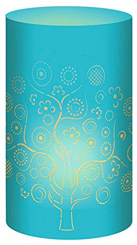 Ursus 18420027 - Silhouetten Tischlichter Filigrano, Baum, petrol, 5 Blatt, aus Transparentpapier, ca. 14 x 27 cm, 115 g/qm, Durchmesser ca. 8 cm, mit Laserschnitt, ideal als Tischdeko Ursus 18420027 - Silhouetten Tischlichter Filigrano, Baum, petrol, 5 Blatt, aus Transparentpapier, ca. 14 x 27 cm, 115 g/qm, Durchmesser ca. 8 cm, mit Laserschnitt, ideal als Tischdeko von Ursus