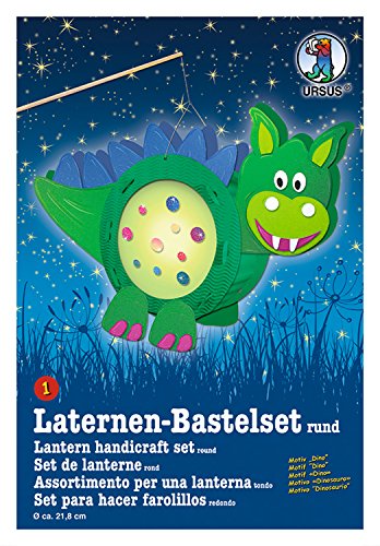 Ursus 18700001 - Laternen Bastelset, Dino, ca. 21,8 x 21 x 10,3 cm, Durchmesser ca. 21,8 cm, inklusive Vorlagebogen mit Bastelanleitung, zum Selbstgestalten, ideal für den nächsten Laternenlauf Ursus 18700001 - Laternen Bastelset, Dino, ca. 21,8 x 21 x 10,3 cm, Durchmesser ca. 21,8 cm, inklusive Vorlagebogen mit Bastelanleitung, zum Selbstgestalten, ideal für den nächsten Laternenlauf von Ursus
