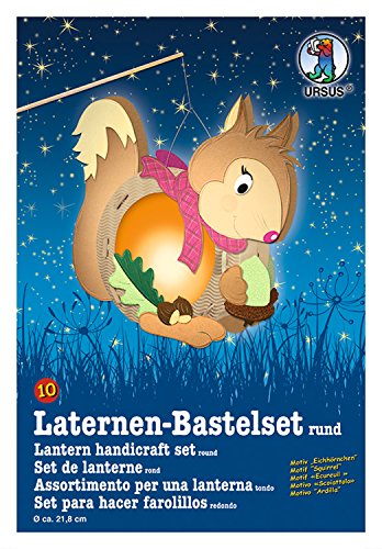 Ursus 18700010 - Laternen Bastelset, Eichhörnchen, ca. 21,8 x 21 x 10,3 cm, Durchmesser ca. 21,8 cm, inklusive Vorlagebogen mit Bastelanleitung, zum Selbstgestalten,ideal für den nächsten Laternenlauf Ursus 18700010 - Laternen Bastelset, Eichhörnchen, ca. 21,8 x 21 x 10,3 cm, Durchmesser ca. 21,8 cm, inklusive Vorlagebogen mit Bastelanleitung, zum Selbstgestalten,ideal für den nächsten Laternenlauf von Ursus