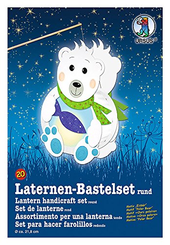 Ursus 18700020 - Laternen Bastelset, Eisbär, ca. 21,8 x 21 x 10,3 cm, Durchmesser ca. 21,8 cm, inklusive Vorlagebogen mit Bastelanleitung, zum Selbstgestalten, ideal für den nächsten Laternenlauf Ursus 18700020 - Laternen Bastelset, Eisbär, ca. 21,8 x 21 x 10,3 cm, Durchmesser ca. 21,8 cm, inklusive Vorlagebogen mit Bastelanleitung, zum Selbstgestalten, ideal für den nächsten Laternenlauf von Ursus