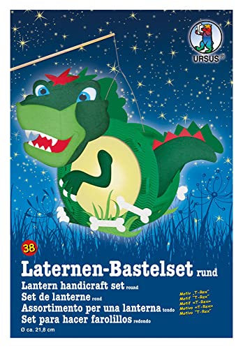 Ursus 18700038 - Laternen Bastelset, T - Rex, ca. 21,8 x 21 x 10,3 cm, Durchmesser ca. 21,8 cm, inklusive Vorlagebogen mit Bastelanleitung, zum Selbstgestalten, ideal für den nächsten Laternenlauf Ursus 18700038 - Laternen Bastelset, T - Rex, ca. 21,8 x 21 x 10,3 cm, Durchmesser ca. 21,8 cm, inklusive Vorlagebogen mit Bastelanleitung, zum Selbstgestalten, ideal für den nächsten Laternenlauf von Ursus