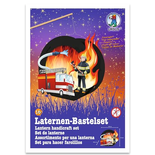 Ursus 18710016F - Laternen-Bastelset Easy Line, Feuerwehr, ca. 21,8 x 21 x 10,3 cm, Set zum Basteln einer Laterne, inklusive Schritt für Schritt Anleitung, ideal für den nächsten Laternenlauf Ursus 18710016F - Laternen-Bastelset Easy Line, Feuerwehr, ca. 21,8 x 21 x 10,3 cm, Set zum Basteln einer Laterne, inklusive Schritt für Schritt Anleitung, ideal für den nächsten Laternenlauf von Ursus