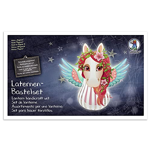 Ursus 18720016F - Laternen-Bastelset "Pegasus", Komplett-Set mit allen Materialien zum Selber-Basteln einer 3D Laterne, inkl. Anleitung, ideal für Sankt Martin, Lampion-Umzug oder als herbstliche Deko Ursus 18720016F - Laternen-Bastelset "Pegasus", Komplett-Set mit allen Materialien zum Selber-Basteln einer 3D Laterne, inkl. Anleitung, ideal für Sankt Martin, Lampion-Umzug oder als herbstliche Deko von Ursus