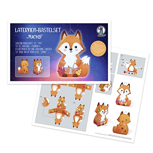 Ursus 18740001F - Laternen-Bastelset Fuchs, Komplett-Set zum Selber-Basteln einer Laterne, inkl. Anleitung, ideal für Festumzüge oder als herbstliche Dekoration, Mittel Ursus 18740001F - Laternen-Bastelset Fuchs, Komplett-Set zum Selber-Basteln einer Laterne, inkl. Anleitung, ideal für Festumzüge oder als herbstliche Dekoration, Mittel von Ursus