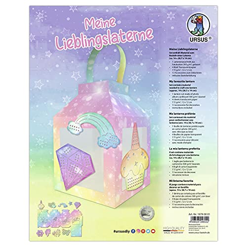 Ursus 18780001 - Laternen-Bastelset "Meine Lieblingslaterne Feenstaub", Komplett-Set zum Selber-Basteln einer Laterne, inkl. Anleitung, ideal für Sankt Martin, Lampion-Umzug oder als herbstliche Deko Ursus 18780001 - Laternen-Bastelset "Meine Lieblingslaterne Feenstaub", Komplett-Set zum Selber-Basteln einer Laterne, inkl. Anleitung, ideal für Sankt Martin, Lampion-Umzug oder als herbstliche Deko von Ursus