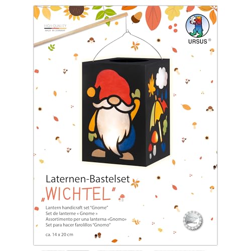Ursus 1891 00 99 - Laternen Bastelset "Wichtel", ca. 20 x 14 cm, 300 g/m², inkl. Bastelanleitung, zum Laterne basteln, DIY Bastelset für Lampionumzug und Deko Ursus 1891 00 99 - Laternen Bastelset "Wichtel", ca. 20 x 14 cm, 300 g/m², inkl. Bastelanleitung, zum Laterne basteln, DIY Bastelset für Lampionumzug und Deko von Ursus