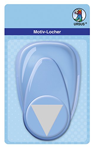 Ursus 19450092 - Motivlocher mit Hebel maxi, Wimpel, blau, ausgestanztes Motiv ca. 50,8 mm, aus Kunststoff mit Metallstanze, geeignet für Grammaturen von 160 220 g /qm Ursus 19450092 - Motivlocher mit Hebel maxi, Wimpel, blau, ausgestanztes Motiv ca. 50,8 mm, aus Kunststoff mit Metallstanze, geeignet für Grammaturen von 160 220 g /qm von Ursus