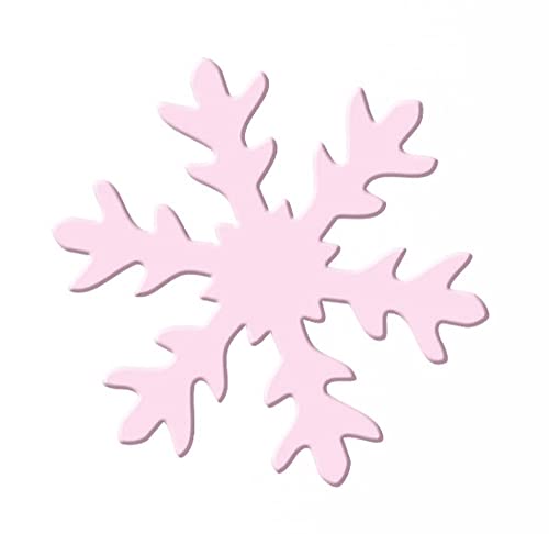 Ursus 19460080 - Motivlocher mit Hebel jumbo, Schneeflocke, rosa, ausgestanztes Motiv ca. 76,2 mm, aus Kunststoff mit Metallstanze, geeignet für Grammaturen von 160 220 g /qm von Ursus