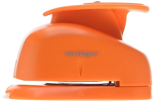 Ursus 19480092 - Motivlocher mit Hebel mittel, Wimpel, orange, ausgestanztes Motiv ca. 25,4 mm, aus Kunststoff mit Metallstanze, geeignet für Grammaturen von 160 220 g /qm von Ursus