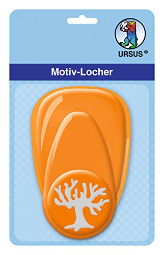 Ursus 19480093 - Motivlocher mit Hebel mittel, Baum, orange, ausgestanztes Motiv ca. 25,4 mm, aus Kunststoff mit Metallstanze, geeignet für Grammaturen von 160 220 g /qm Ursus 19480093 - Motivlocher mit Hebel mittel, Baum, orange, ausgestanztes Motiv ca. 25,4 mm, aus Kunststoff mit Metallstanze, geeignet für Grammaturen von 160 220 g /qm von Ursus