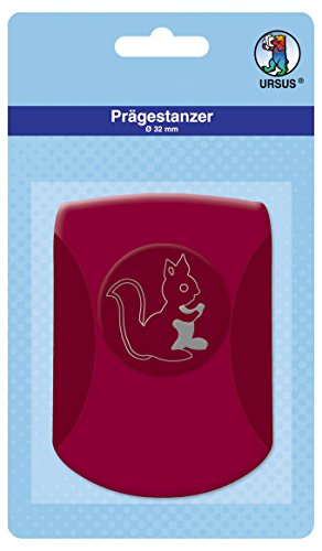 Ursus 19670093 - Prägestanzer, Eichhörnchen, rosa, ausgestanztes Motiv ca. 32 mm, aus Kunststoff mit Metallstanze, geeignet für Grammaturen von 180 240 g /qm, ideal für Motiv Konfetti Ursus 19670093 - Prägestanzer, Eichhörnchen, rosa, ausgestanztes Motiv ca. 32 mm, aus Kunststoff mit Metallstanze, geeignet für Grammaturen von 180 240 g /qm, ideal für Motiv Konfetti von Ursus