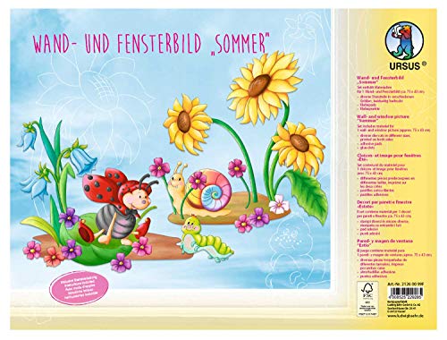 Ursus 21260099F - Wand und Fensterbild Sommer, 5 Stanzbögen in verschiedenen Motiven, ca. 24,8 x 33 cm, beidseitig Bedruckt, für eine farbenfrohe Raumgestaltung, ideal für das Kinderzimmer Ursus 21260099F - Wand und Fensterbild Sommer, 5 Stanzbögen in verschiedenen Motiven, ca. 24,8 x 33 cm, beidseitig Bedruckt, für eine farbenfrohe Raumgestaltung, ideal für das Kinderzimmer von Ursus