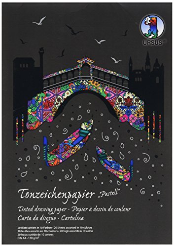 Ursus 2144699SE - Tonpapierblock Pastell, DIN A4, 20 Blatt, 130 g/qm, aus Frischzellulose, holz- und chlorfrei, ideal für Kartengestaltung, Scrapbooking und kreativen Bastelarbeiten Ursus 2144699SE - Tonpapierblock Pastell, DIN A4, 20 Blatt, 130 g/qm, aus Frischzellulose, holz- und chlorfrei, ideal für Kartengestaltung, Scrapbooking und kreativen Bastelarbeiten von Ursus