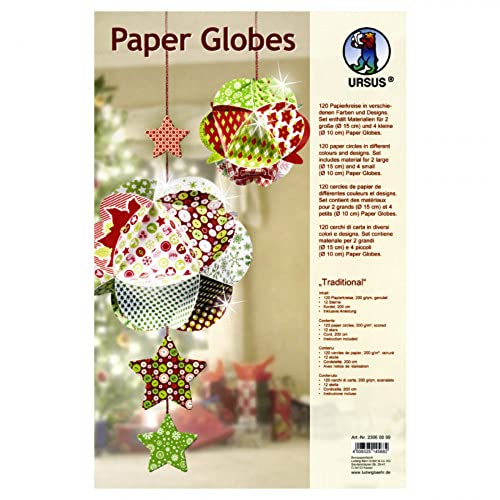 Ursus 23060099 - Designkreise Paper Globes Traditional von Ursus