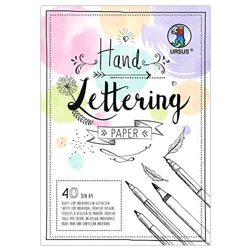 Ursus 24954699 - Handlettering Papier, Pastell Mix, DIN A4, 130 + 300 g/qm, 20 Blatt Tonzeichenpapier, 20 Blatt Fotokarton in je 5 Farben, zum kreativen Gestalten Ursus 24954699 - Handlettering Papier, Pastell Mix, DIN A4, 130 + 300 g/qm, 20 Blatt Tonzeichenpapier, 20 Blatt Fotokarton in je 5 Farben, zum kreativen Gestalten von Ursus