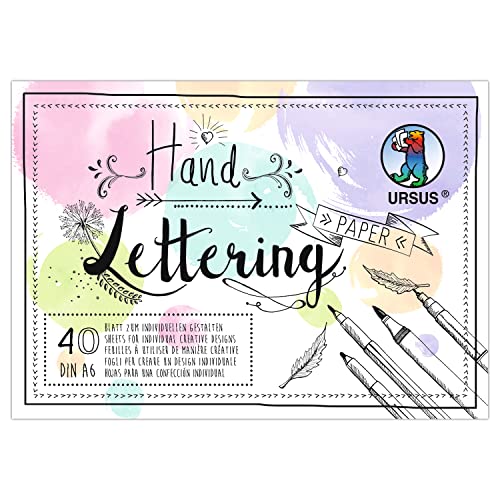 Ursus 24956499 - Handlettering Papier, Pastell Mix, DIN A6, 130 + 300 g/qm, 20 Blatt Tonzeichenpapier, 20 Blatt Fotokarton in je 5 Farben, zum kreativen Gestalten Ursus 24956499 - Handlettering Papier, Pastell Mix, DIN A6, 130 + 300 g/qm, 20 Blatt Tonzeichenpapier, 20 Blatt Fotokarton in je 5 Farben, zum kreativen Gestalten von Ursus