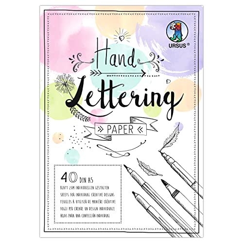 Ursus 24959299 - Handlettering Papier, Pastell Mix, DIN A5, 130 + 300 g/qm, 20 Blatt Tonzeichenpapier, 20 Blatt Fotokarton in je 5 Farben, zum kreativen Gestalten Ursus 24959299 - Handlettering Papier, Pastell Mix, DIN A5, 130 + 300 g/qm, 20 Blatt Tonzeichenpapier, 20 Blatt Fotokarton in je 5 Farben, zum kreativen Gestalten von Ursus