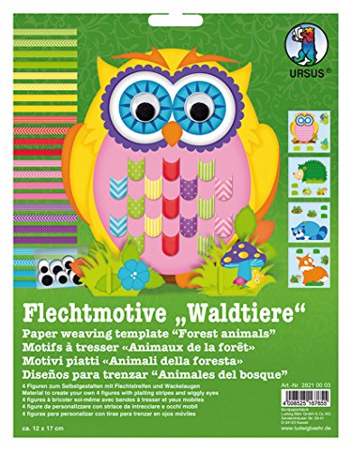 Ursus 28210003 - Flechtmotive Waldtiere, Flechtstreifen und Wackelaugen Ursus 28210003 - Flechtmotive Waldtiere, Flechtstreifen und Wackelaugen von Ursus