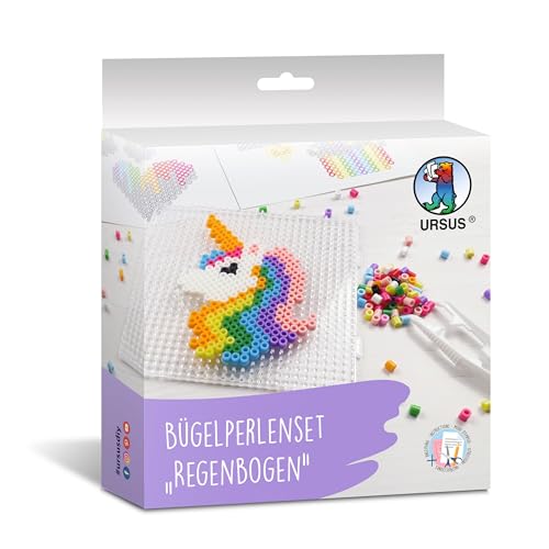 Ursus 3941 00 02 - Bügelperlen Set "Regenbogen", 2000 Perlen, 5-10 Motive, DIY Bastelset zum Stecken, Perlenbilder kreativ gestalten & selber machen, Kreativspaß ab 3 Jahren Ursus 3941 00 02 - Bügelperlen Set "Regenbogen", 2000 Perlen, 5-10 Motive, DIY Bastelset zum Stecken, Perlenbilder kreativ gestalten & selber machen, Kreativspaß ab 3 Jahren von Ursus