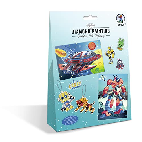Ursus 43510004 - Diamond Painting Creative Set "Galaxy", Bastel-Set für Kinder zum kreativen Gestalten von Bildern, Anhängern und Stickern mit Diamanten Ursus 43510004 - Diamond Painting Creative Set "Galaxy", Bastel-Set für Kinder zum kreativen Gestalten von Bildern, Anhängern und Stickern mit Diamanten von Ursus