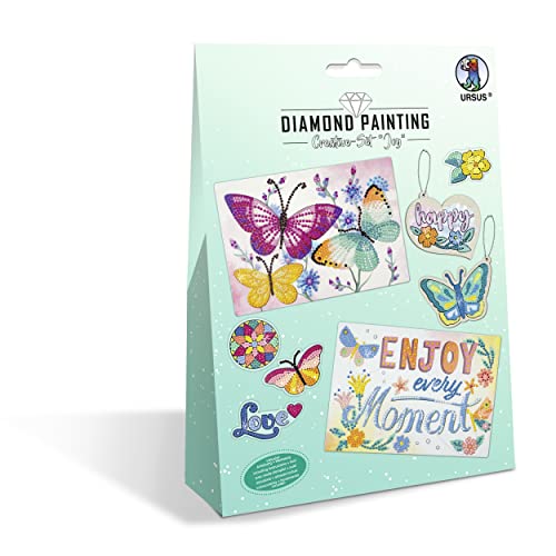 Ursus 43510006 - Diamond Painting Creative Set "Joy", Bastel-Set für Kinder zum kreativen Gestalten von Bildern, Anhängern und Stickern mit Diamanten Ursus 43510006 - Diamond Painting Creative Set "Joy", Bastel-Set für Kinder zum kreativen Gestalten von Bildern, Anhängern und Stickern mit Diamanten von Ursus