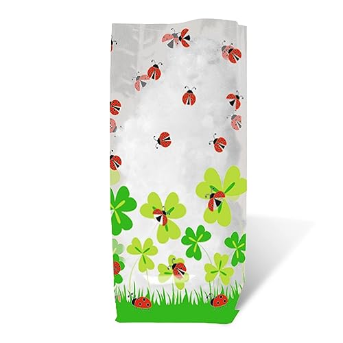 Ursus 5280000 - Geschenk Bodenbeutel, Marienkäfer, 10 Stück, aus lebensmittelechter Folie, ca. 11,5 x 19 cm, transparent, bedruckt, ideal für kleine Überraschungen Ursus 5280000 - Geschenk Bodenbeutel, Marienkäfer, 10 Stück, aus lebensmittelechter Folie, ca. 11,5 x 19 cm, transparent, bedruckt, ideal für kleine Überraschungen von Ursus