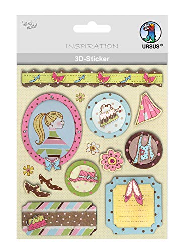 Ursus 564200112 - 3D Sticker Everyday, bestehend aus mehreren Ebenen, hochwertige Materialien, selbstklebend, ideal zum Verzieren von Grußkarten, Scrapbooking und für andere Bastelarbeiten Ursus 564200112 - 3D Sticker Everyday, bestehend aus mehreren Ebenen, hochwertige Materialien, selbstklebend, ideal zum Verzieren von Grußkarten, Scrapbooking und für andere Bastelarbeiten von Ursus