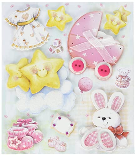 Ursus 564200124 - 3D Sticker Baby, bestehend aus mehreren Ebenen, hochwertige Materialien, selbstklebend, ideal zum Verzieren von Grußkarten, Scrapbooking und für andere Bastelarbeiten Ursus 564200124 - 3D Sticker Baby, bestehend aus mehreren Ebenen, hochwertige Materialien, selbstklebend, ideal zum Verzieren von Grußkarten, Scrapbooking und für andere Bastelarbeiten von Ursus