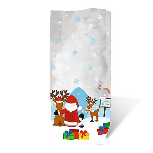 Ursus 5780000 - Geschenk Bodenbeutel, Weihnachtsmann, 10 Stück, aus lebensmittelechter Folie, ca. 14,5 x 23,5 cm, transparent, bedruckt, ideal für kleine Überraschungen Ursus 5780000 - Geschenk Bodenbeutel, Weihnachtsmann, 10 Stück, aus lebensmittelechter Folie, ca. 14,5 x 23,5 cm, transparent, bedruckt, ideal für kleine Überraschungen von Ursus