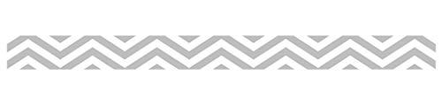 Ursus 59050014 - Masking Tape, Chevron, grau, Klebeband aus Papier, ca. 15 mm x 10 m, einseitig bedruckt, lösungsmittel und säurefrei, ideal für Scrapbooking von Ursus