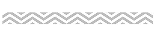 Ursus 59050014 - Masking Tape, Chevron, grau, Klebeband aus Papier, ca. 15 mm x 10 m, einseitig bedruckt, lösungsmittel und säurefrei, ideal für Scrapbooking von Ursus