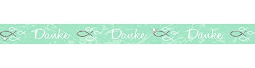 Ursus 59080006 - Masking Tape, Danke 2, Klebeband aus Papier, ca. 15 mm x 10 m, einseitig bedruckt und folienveredelt, lösungsmittel und säurefrei, ideal für Scrapbooking Ursus 59080006 - Masking Tape, Danke 2, Klebeband aus Papier, ca. 15 mm x 10 m, einseitig bedruckt und folienveredelt, lösungsmittel und säurefrei, ideal für Scrapbooking von Ursus