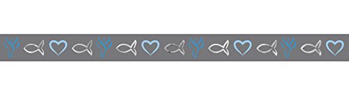 Ursus 59080021 - Masking Tape, Religion grau/blau/silber, Klebeband aus Papier, ca. 15 mm x 10 m, teilweise einseitig bedruckt und veredelt, lösungsmittel und säurefrei, ideal für Scrapbooking Ursus 59080021 - Masking Tape, Religion grau/blau/silber, Klebeband aus Papier, ca. 15 mm x 10 m, teilweise einseitig bedruckt und veredelt, lösungsmittel und säurefrei, ideal für Scrapbooking von Ursus