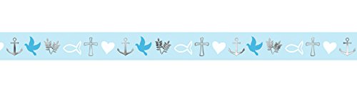 Ursus 59080022 - Masking Tape, Kommunion, silber, Klebeband aus Papier, ca. 15 mm x 10 m, teilweise einseitig bedruckt und veredelt, lösungsmittel und säurefrei, ideal für Scrapbooking Ursus 59080022 - Masking Tape, Kommunion, silber, Klebeband aus Papier, ca. 15 mm x 10 m, teilweise einseitig bedruckt und veredelt, lösungsmittel und säurefrei, ideal für Scrapbooking von Ursus