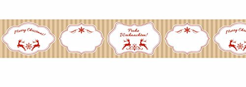 Ursus 59090045 - Masking Tape, Tags, Klebeband aus Papier, ca. 30 mm x 10 m, einseitig bedruckt, lösungsmittel und säurefrei, ideal für Scrapbooking Ursus 59090045 - Masking Tape, Tags, Klebeband aus Papier, ca. 30 mm x 10 m, einseitig bedruckt, lösungsmittel und säurefrei, ideal für Scrapbooking von Ursus