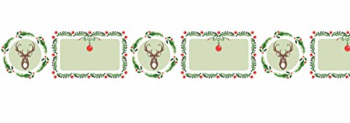 Ursus 59090047 - Masking Tape, Tannenzweigranke, Klebeband aus Papier, ca. 30 mm x 10 m, einseitig bedruckt, lösungsmittel und säurefrei, ideal für Scrapbooking von Ursus